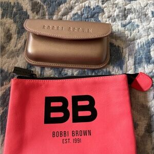 Bobbi Brown Coral and Bronze Cosmetic Bag Set NEW
